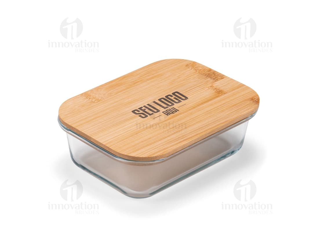 MARMITA DE VIDRO C TAMPA EM  640ML