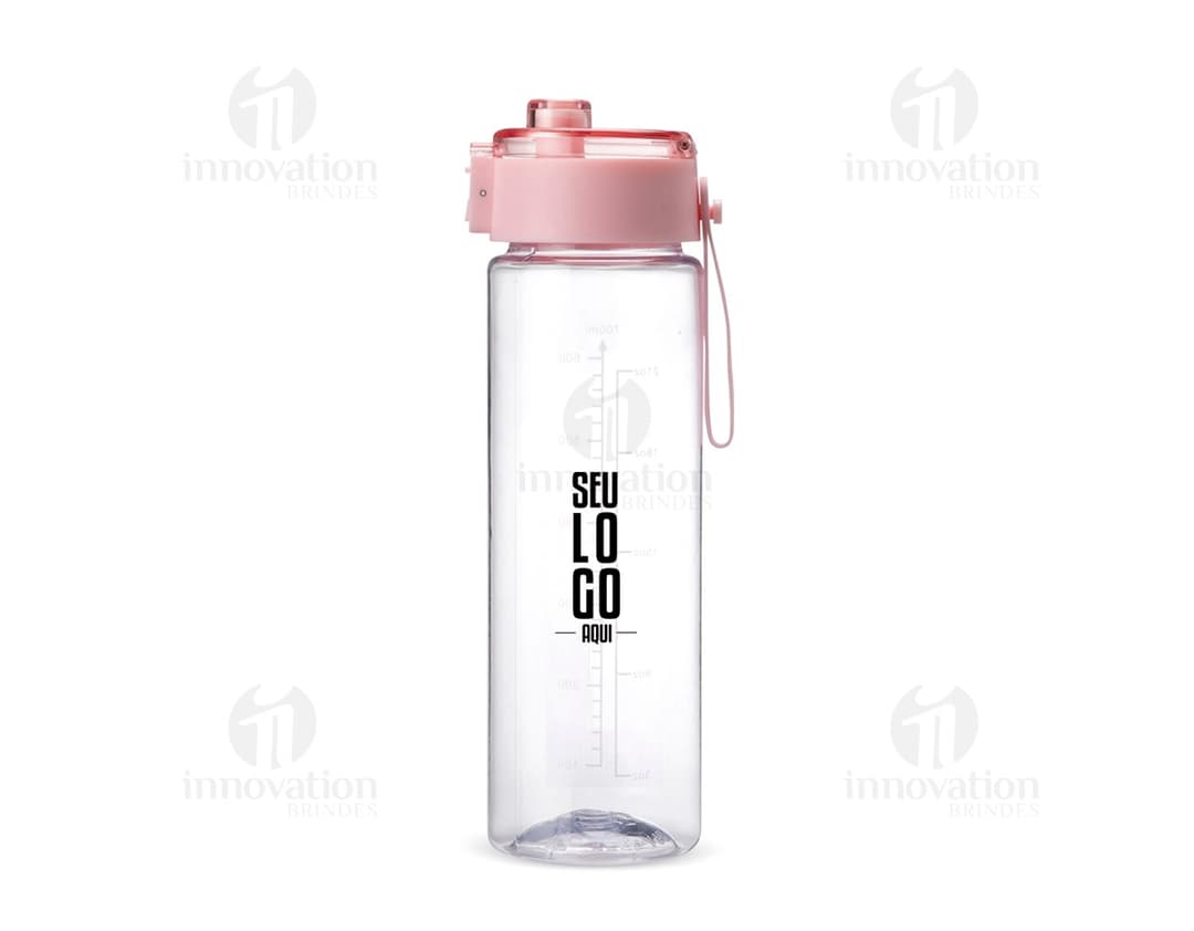 GARRAFA PLÁSTICA 700ML C ALÇA EM SILICON