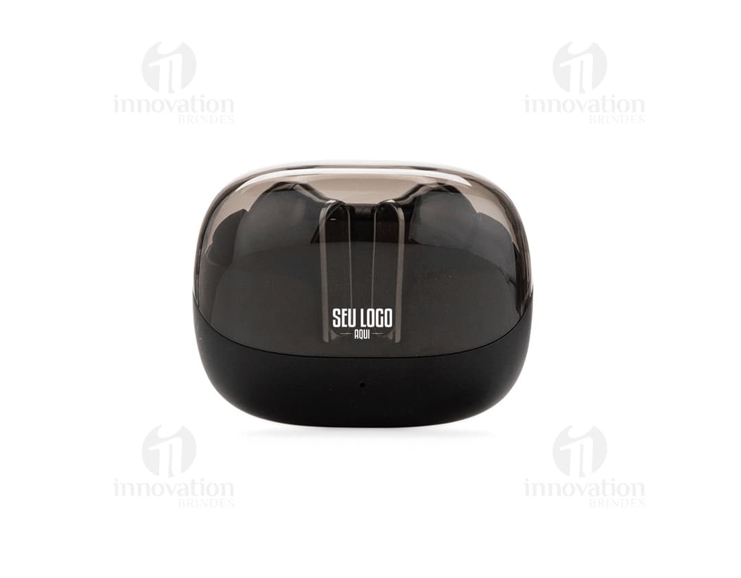 Fone de Ouvido Bluetooth prateado, acessório eletrônico conectado via wireless, design moderno, compacto e reflexivo.