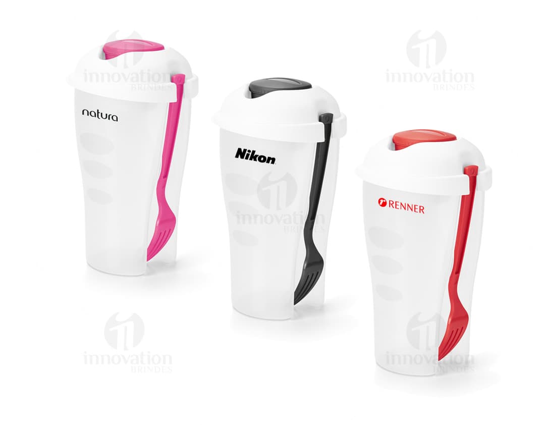 Copos para Salada - Práticos e modernos, ideais para transportar sua salada de forma higiênica e segura. Feitos em plástico resistente, com design clean e tecnológico. Perfeitos para levar sua refeição de forma saudável para o trabalho ou escritório. Compre já!