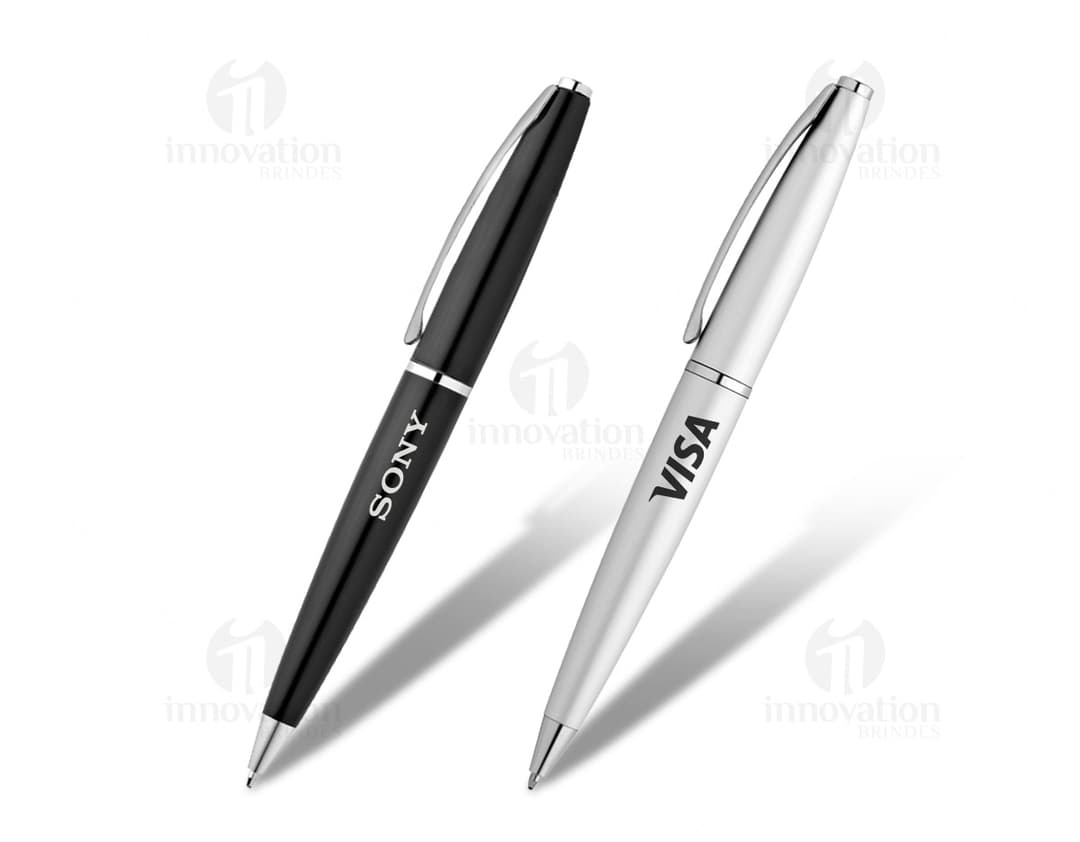 Caneta de metal de alta qualidade, ideal para escrita suave e elegante. A embalagem sofisticada garante segurança e proteção. Perfeita para uso profissional e escolar. Adquira já a sua!