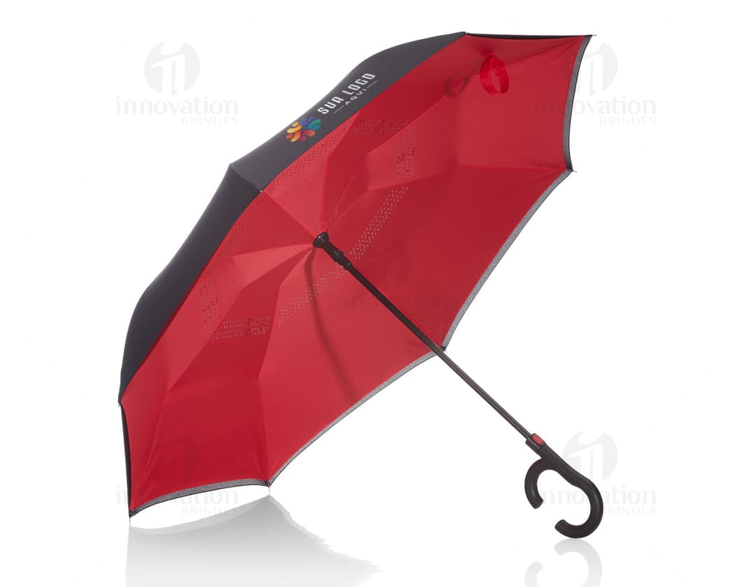 Guarda-chuva invertido: proteção e estilo em dias chuvosos. Guarda-chuva inovador com design único e cores vibrantes para manter você seguro e seco durante a temporada de chuvas. Garanta já o seu!