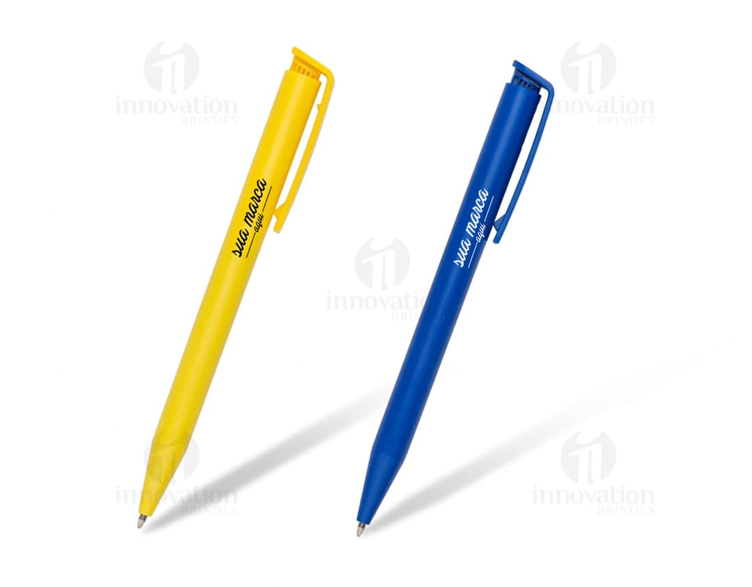 Caneta plástica: ideal para escrever, desenhar e marcar seus materiais escolares e de escritório. Conta com tinta de qualidade, ponta fina e borracha na ponta para correções. Adquira já a sua e deixe sua rotina mais prática e organizada!
