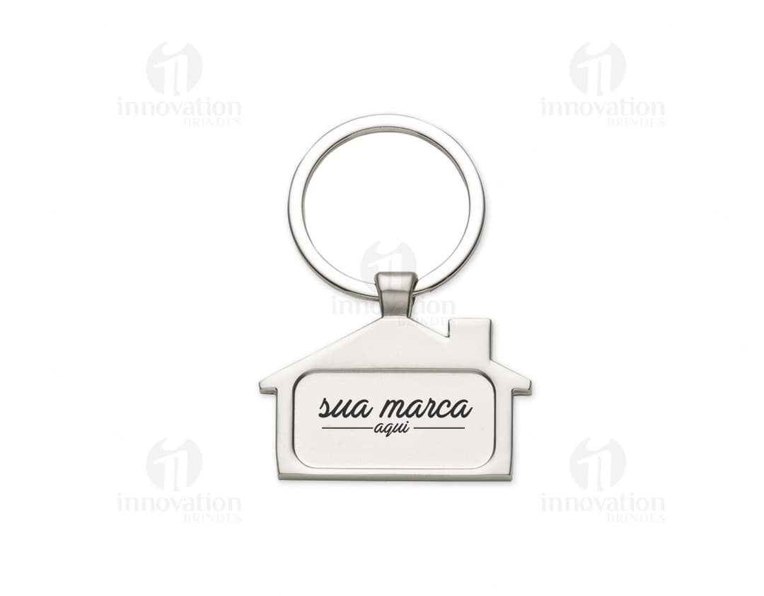 Chaveiro de metal em formato de casa - Design criativo e decorativo, perfeito para presentear em datas especiais. Um elemento romântico e artístico, ideal para celebrar o amor e a união. Adquira já o seu e surpreenda quem você ama!