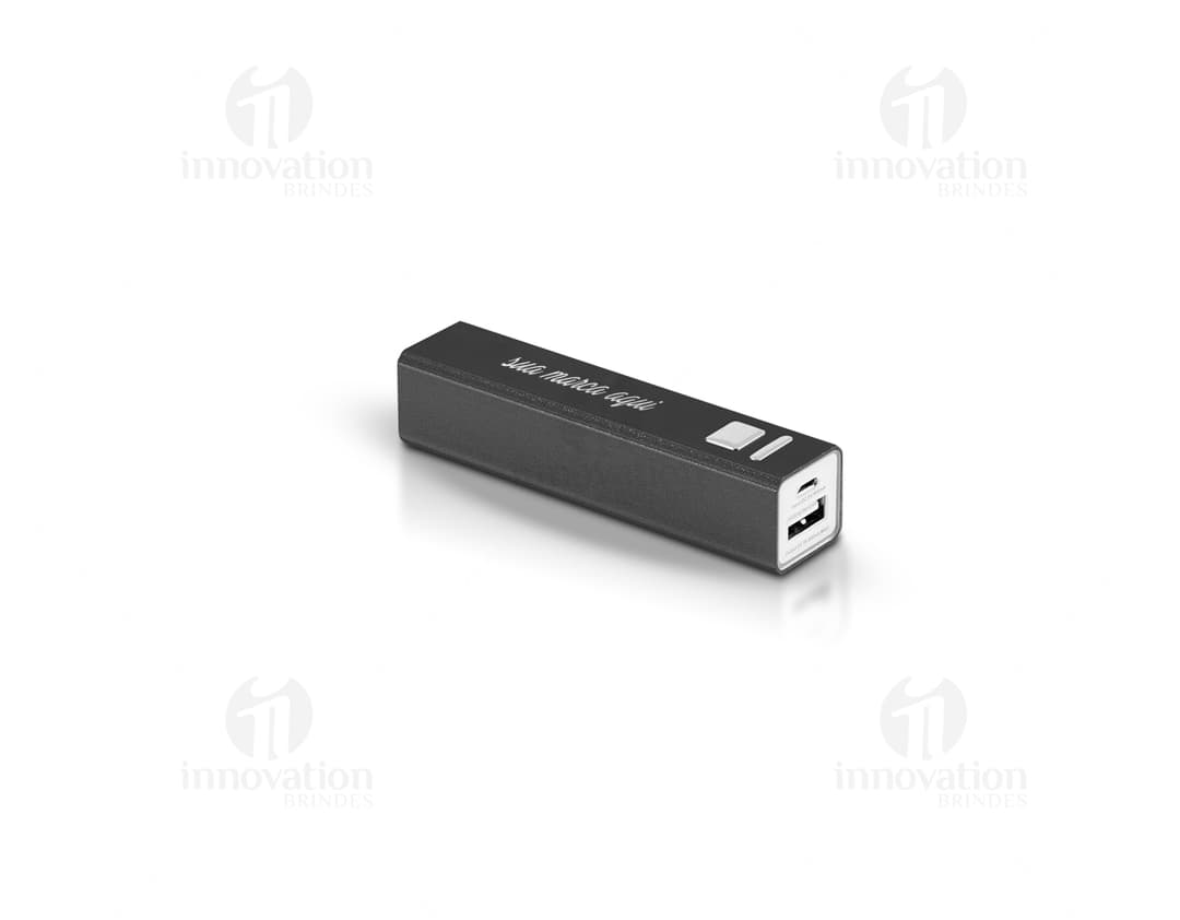 Imagem do produto Power Bank 2.200 mAh, perfeito para carregar seus dispositivos com segurança e praticidade. Ideal para quem busca tecnologia de ponta e conexão constante. Garanta já o seu!
