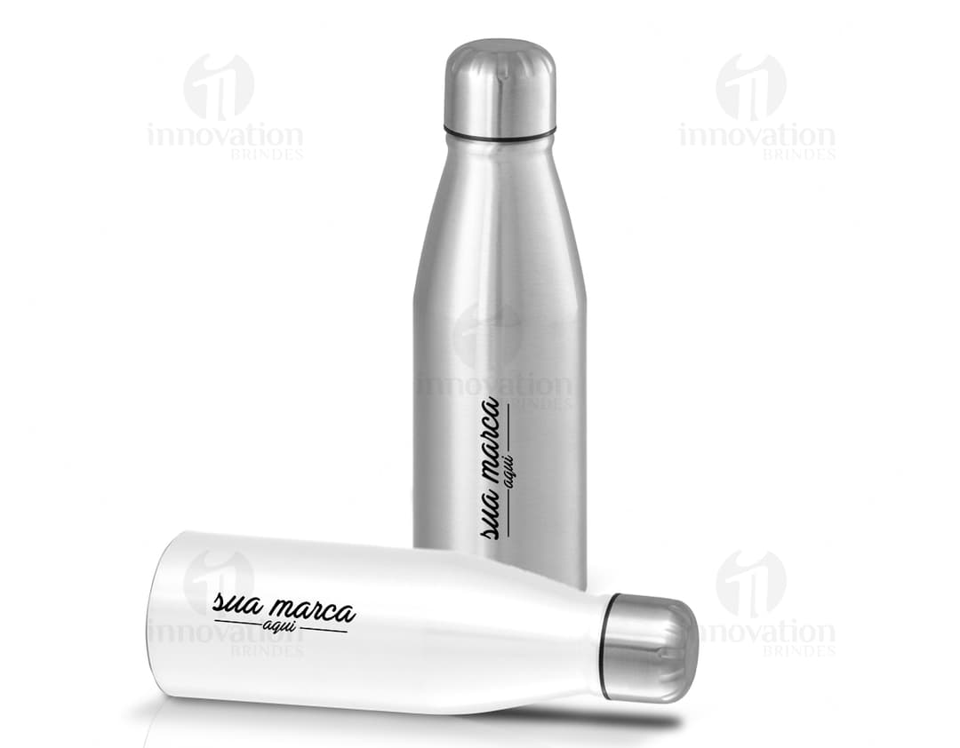 Garrafa inox 500ml - Prática, resistente e perfeita para te acompanhar em todos os momentos. Com design moderno e elegante, essa garrafa é ideal para manter suas bebidas sempre na temperatura adequada. Seja no trabalho, academia ou em passeios ao ar livre, tenha sempre sua garrafa inox 500ml por perto. Feita com material de qualidade, garante durabilidade e praticidade. Adquira já a sua!
