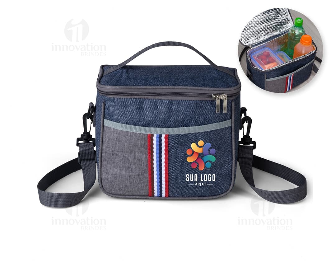 Bolsa térmica de 7,3 litros - Mantenha seus alimentos e bebidas na temperatura ideal com essa bolsa térmica moderna e prática. Feita em couro ecológico, possui alça confortável e design fashion. Perfeita para levar em viagens, picnics ou no dia a dia. Compre já a sua!