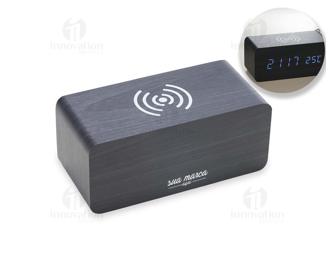 Relógio de Madeira - Equipamento Eletrônico Moderno e Elegante para Escritório em Casa. Mantenha-se Organizado e Pontual com este Acessório de Madeira de Alta Qualidade. Ideal para Armazenar Dados e Manter sua Rotina em Dia. Embale com Estilo e Praticidade!