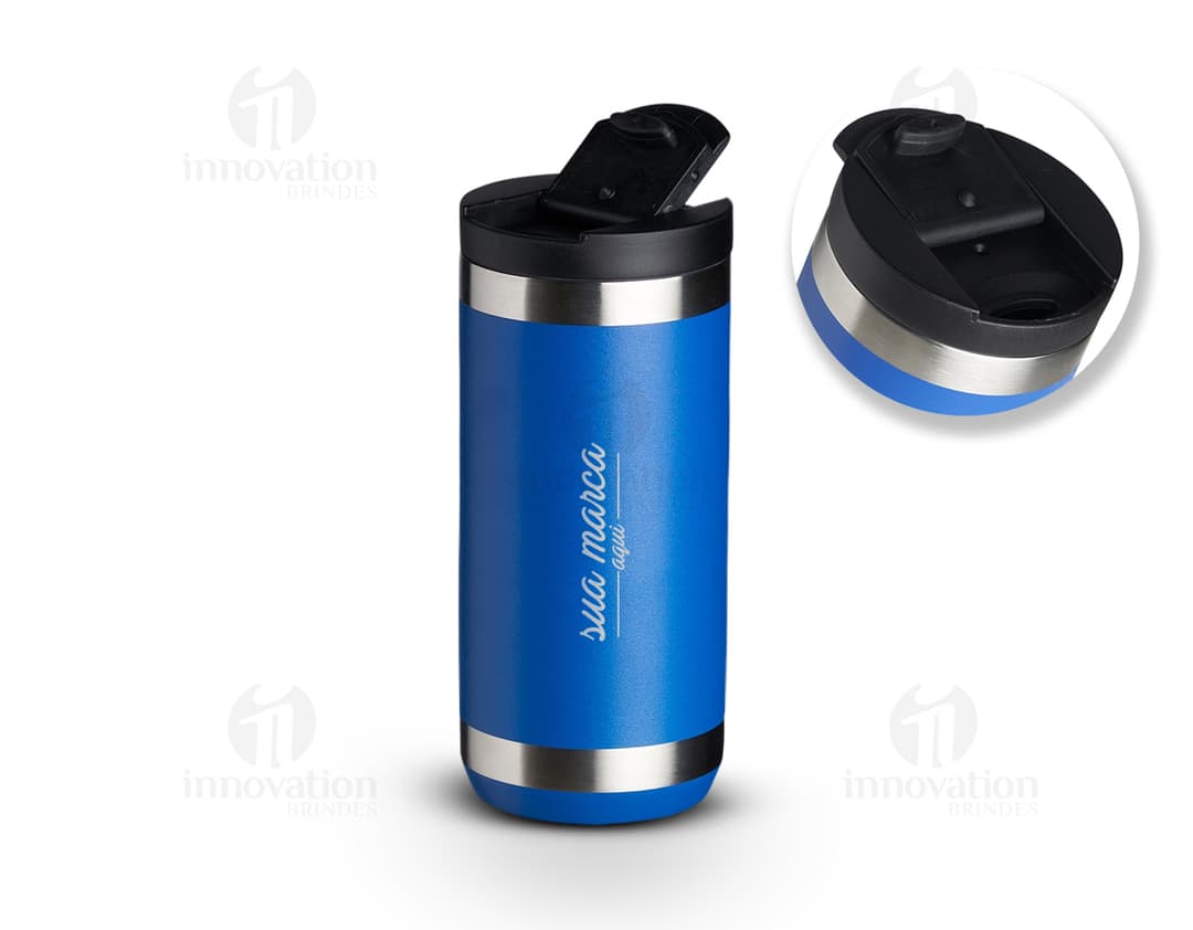 Copo Térmico 350ml - Ideal para manter sua bebida quente ou fria por mais tempo. Fabricado com material de alta qualidade, possui design moderno e prático. Perfeito para uso no dia a dia, no trabalho, ou em viagens. Mantenha-se sempre hidratado com estilo!