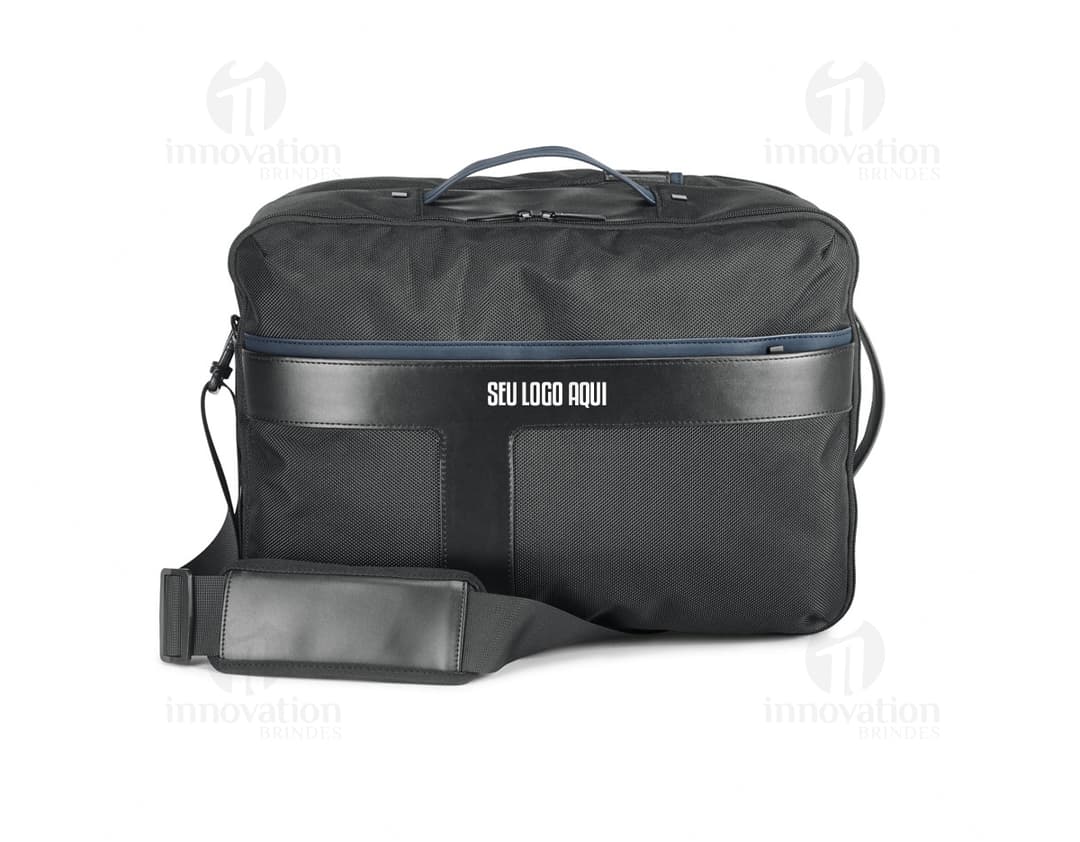 Mochila de couro preta para homens de negócios modernos. Bolsa elegante e prática, ideal para armazenar seus pertences com estilo e segurança. Perfeita para viagens ou uso diário. Adquira já a sua!