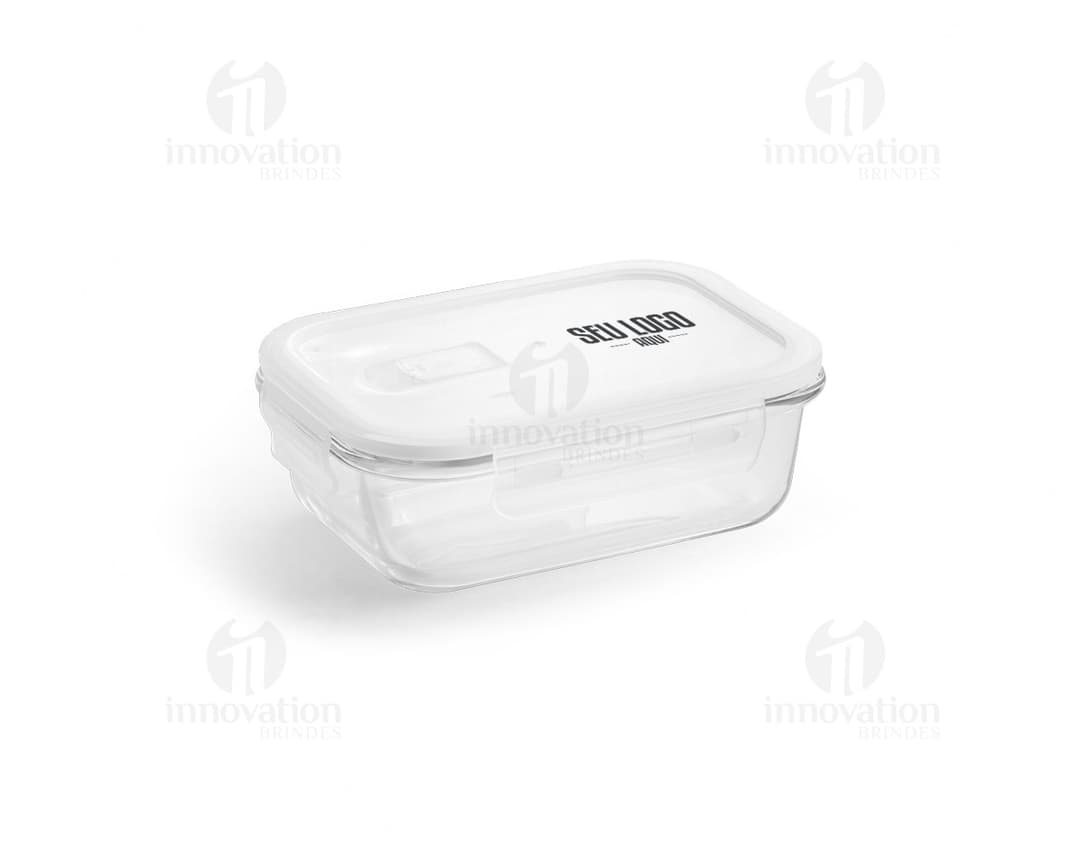 Marmita de Vidro com Tampa de Válvula em fundo branco.