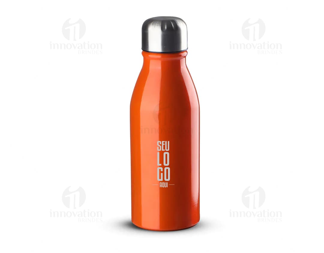 Frasco de Metal 500ml para Brindes - Ideal para líquidos e cosméticos. Container de metal resistente, leve e prático. Design elegante, perfeito para brindes corporativos. Garanta já o seu!