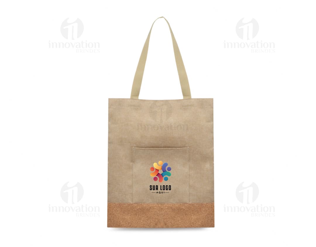 Sacola de papel craft marrom para presente e compras. Design moderno e elegante, ideal para embalar seus produtos com estilo e sustentabilidade. Compre já!