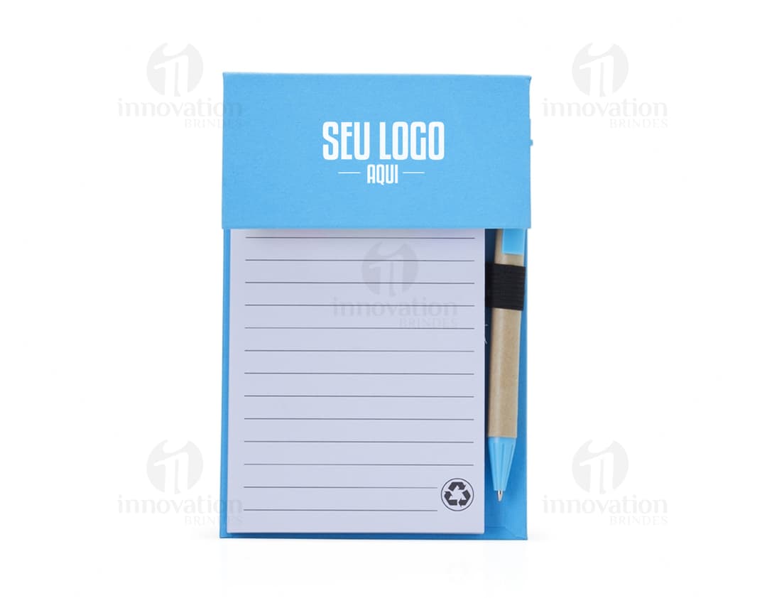 Bloco de anotações moderno para escritório, design criativo e espaço para suas ideias. Ideal para seu negócio ou estudos. Encomende já o seu!