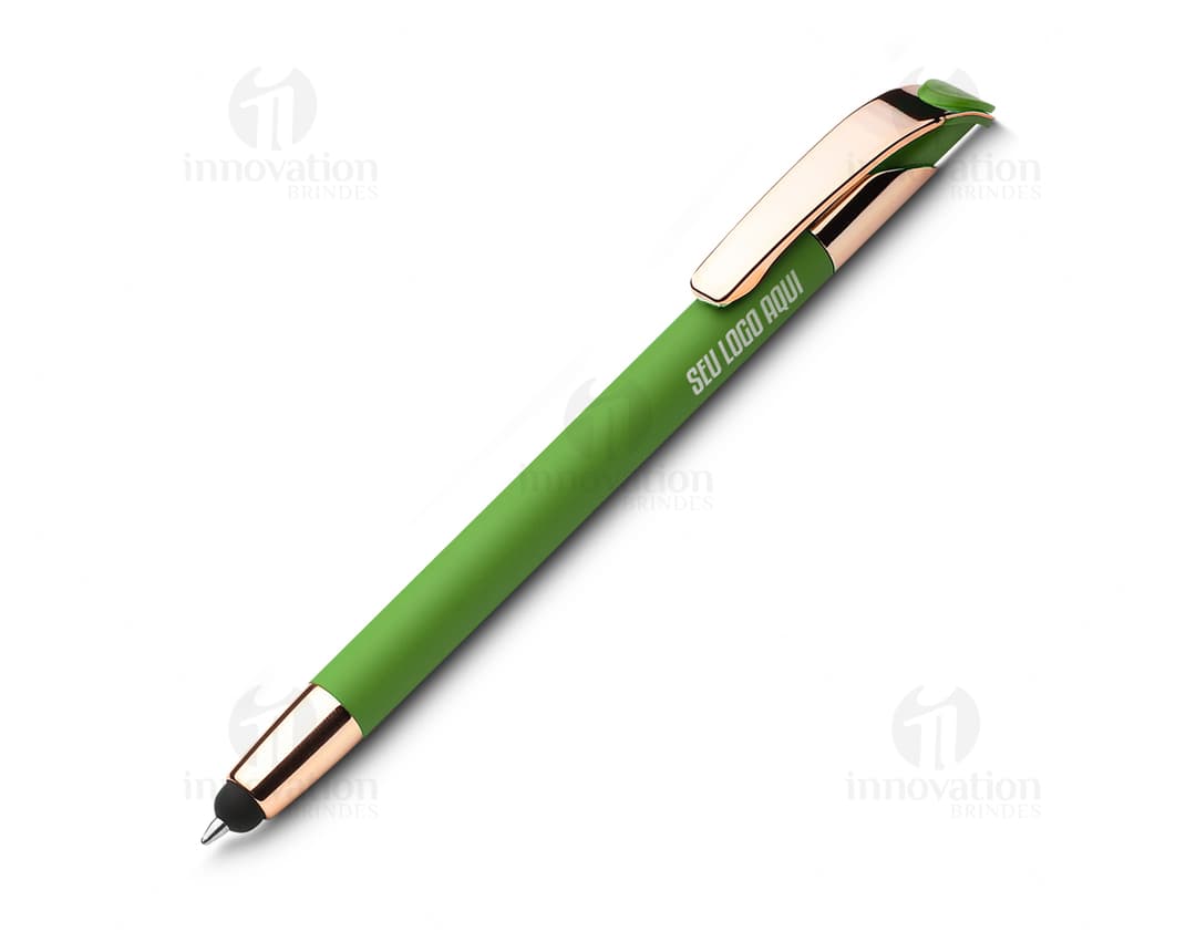 Caneta metálica azul com refil, ideal para uso em escritórios e negócios. Produto de alta qualidade, com ponta fina, indicada para assinaturas e escrita precisa. Embalagem elegante e durável.