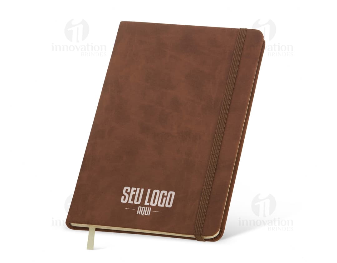 Bloco de anotações em couro sintético 21x14 - Perfeito para se manter organizado no dia a dia! Ideal para reuniões, estudos e compromissos. Feito com material de alta qualidade e design elegante. Adquira já o seu!