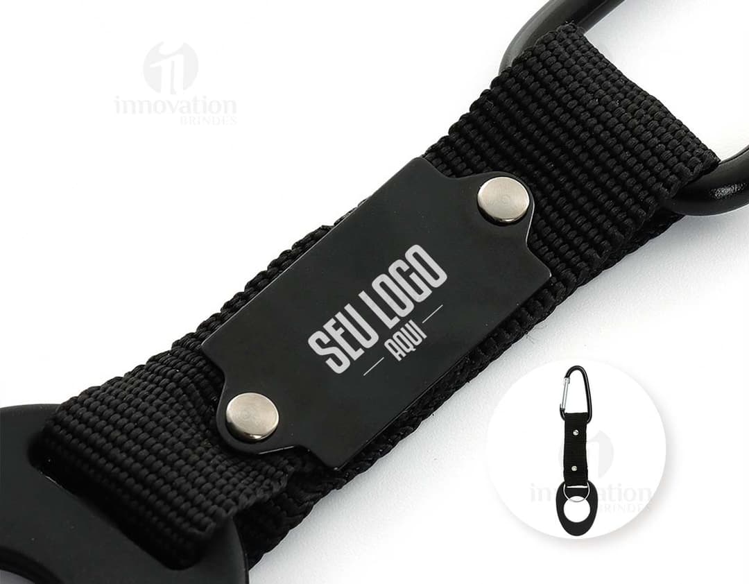 Suporte para Garrafa de cor preta em formato de espiral.