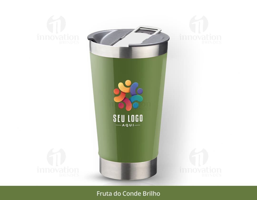 Copo Térmico Brilho e Cores Especiais em tons de amarelo e laranja, transparente e com efeito de reflexo. O copo é ideal para bebidas geladas, como sucos, vitaminas e cocktails refrescantes. Ideal também para manter a temperatura de drinks alcóolicos como vodka e cervejas geladas. Perfeito para quem busca praticidade e estilo em seus momentos de consumo.