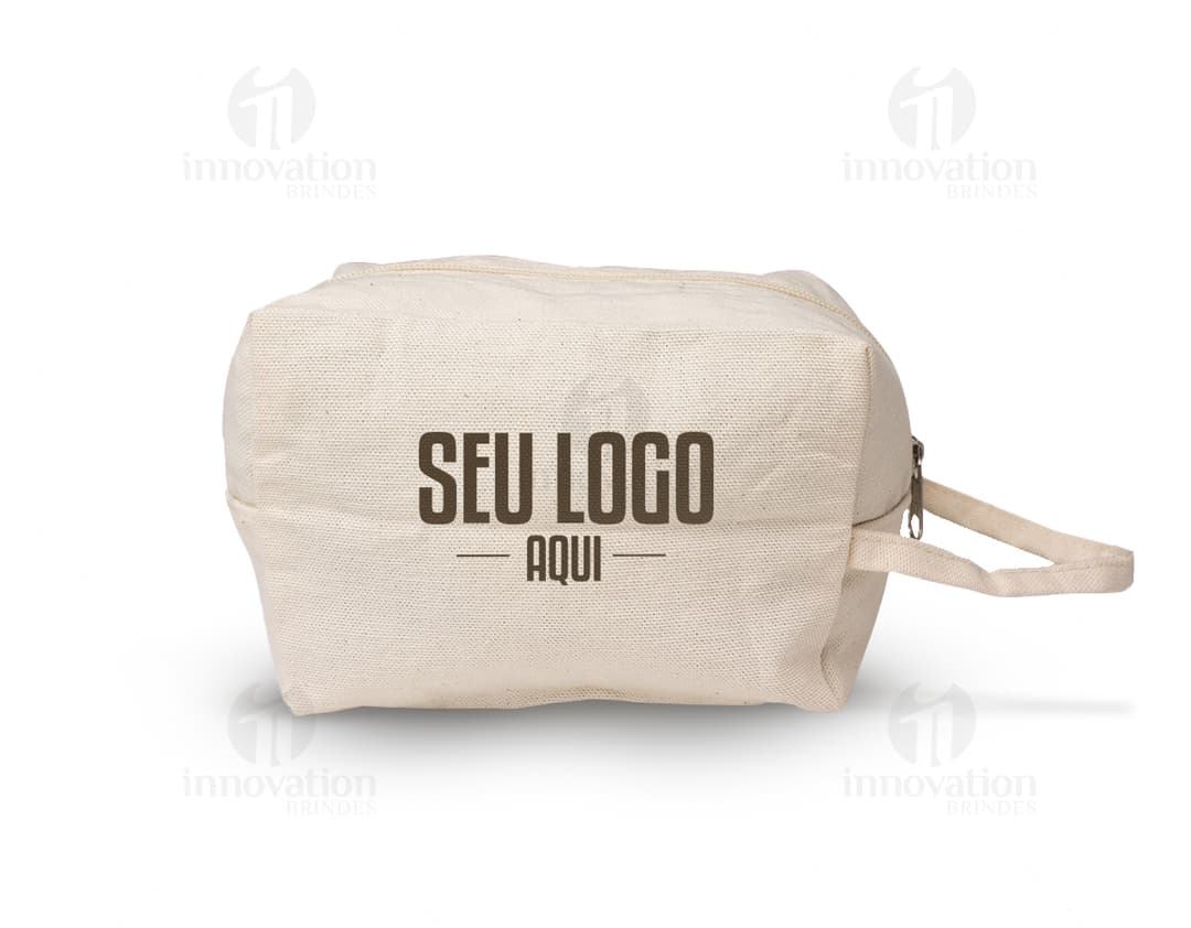 Nécessaire de Algodão para Organização e Estilo. Perfeito para guardar seus pertences com praticidade e elegância. Ideal para viagens e dia a dia. Compre já!