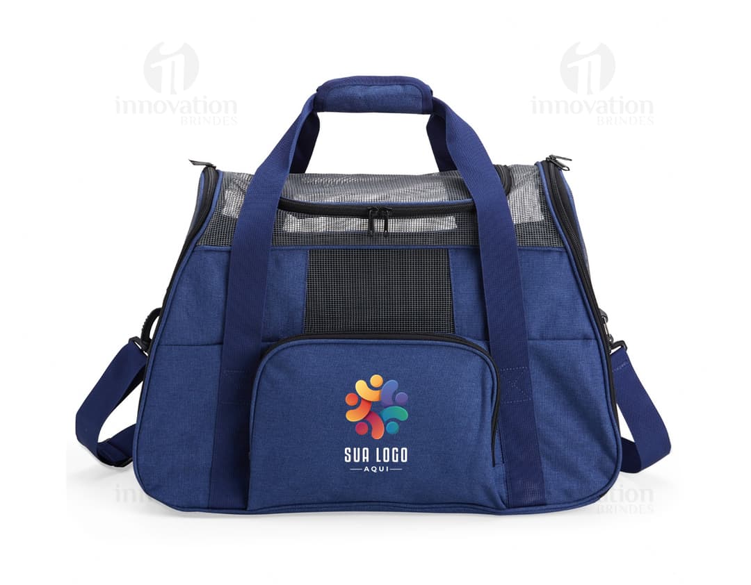 Bolsa para transporte de pets em nylon marrom - Perfeita para transportar seu pet com conforto e segurança em viagens e passeios. Moderna, elegante e prática. Compre já!