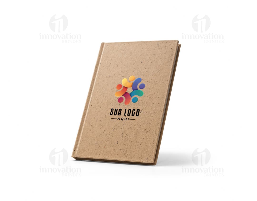 Caderno A5 em casca de coco feito com material isolante e sustentável. Ideal para escrever suas anotações, lembretes e mensagens. Perfeito para uso no escritório, em casa ou como um presente criativo. Aproveite o design único e ecológico deste caderno de alta qualidade. Compre já!