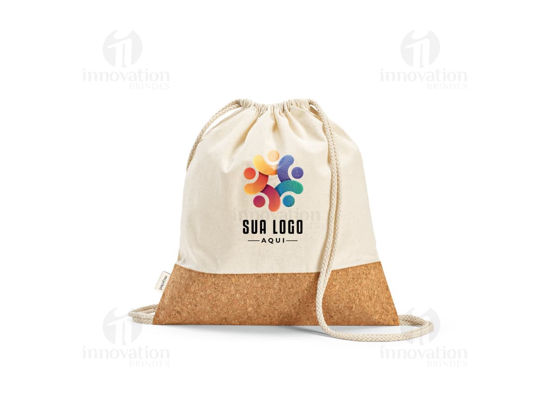Mochila amarela de burlap vazia para brindes 92340. Presente de alta qualidade para negócios e eventos especiais. Confira agora e surpreenda!