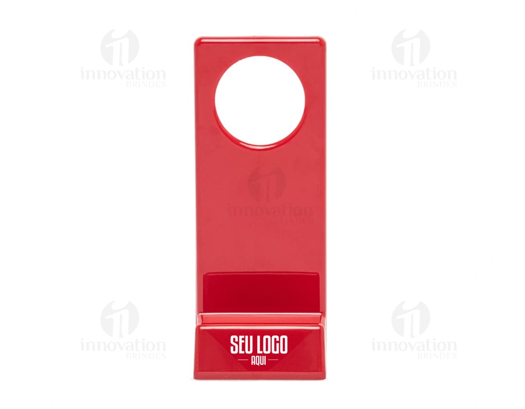 Ícone de Suporte para Celular em formato de marcador de página 3D, design moderno e brilhante. Perfeito para uso em escritórios e negócios.