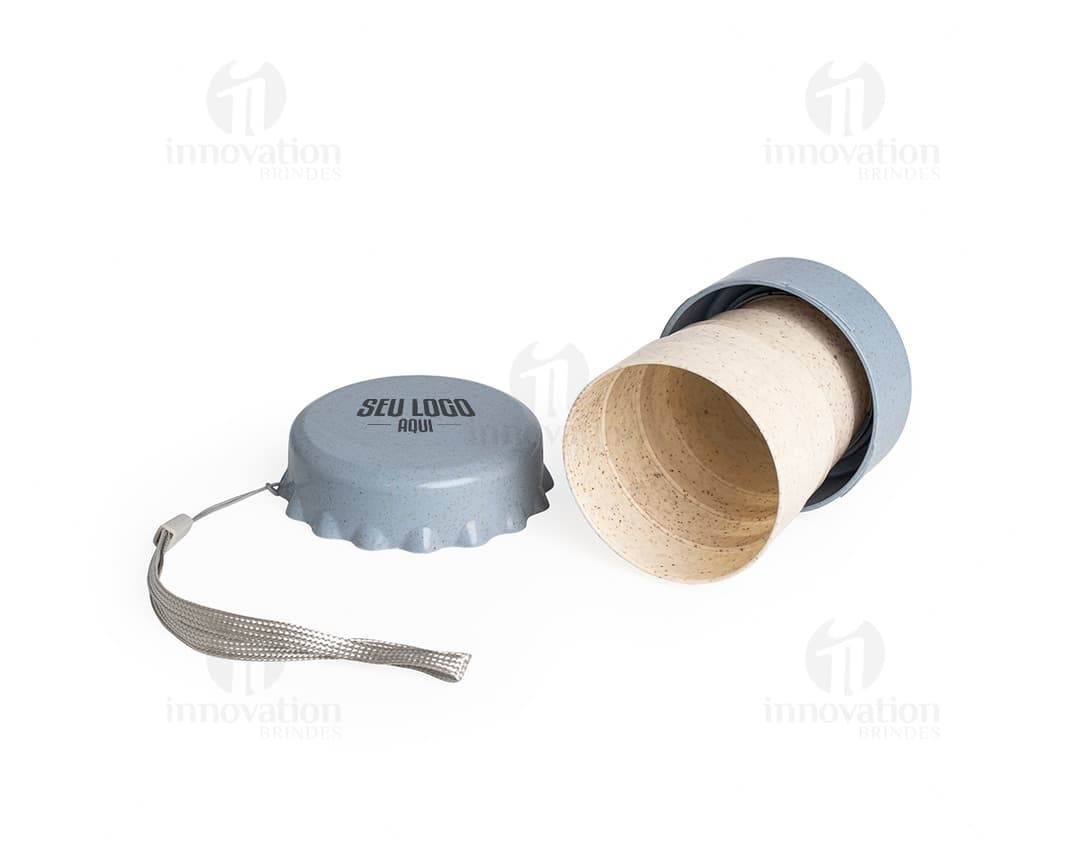 Copo retrátil plástico de 125ml em cor vermelha.