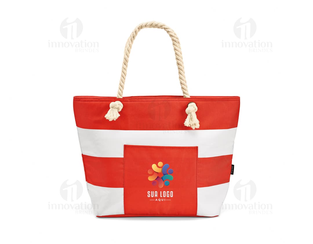 Sacola térmica verde com alças pretas, ideal para transporte de alimentos e bebidas em temperaturas adequadas.