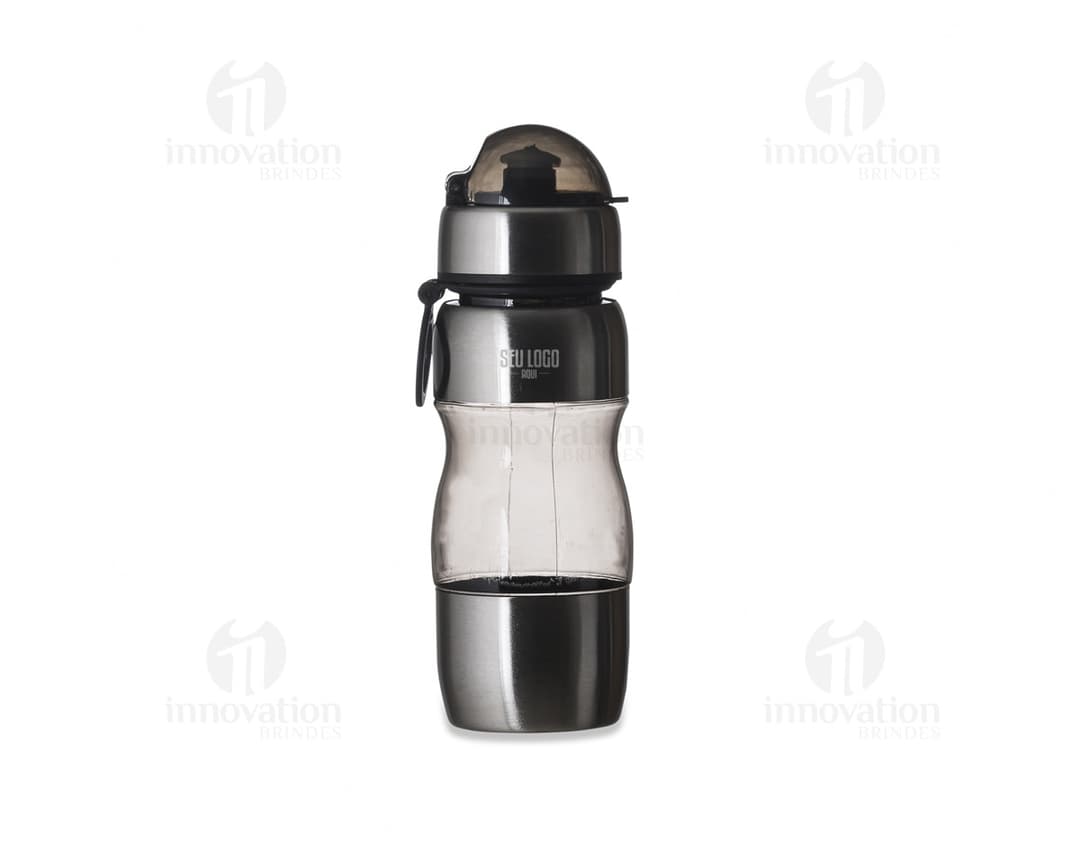 Squeeze de alumínio com capacidade para 450ml.