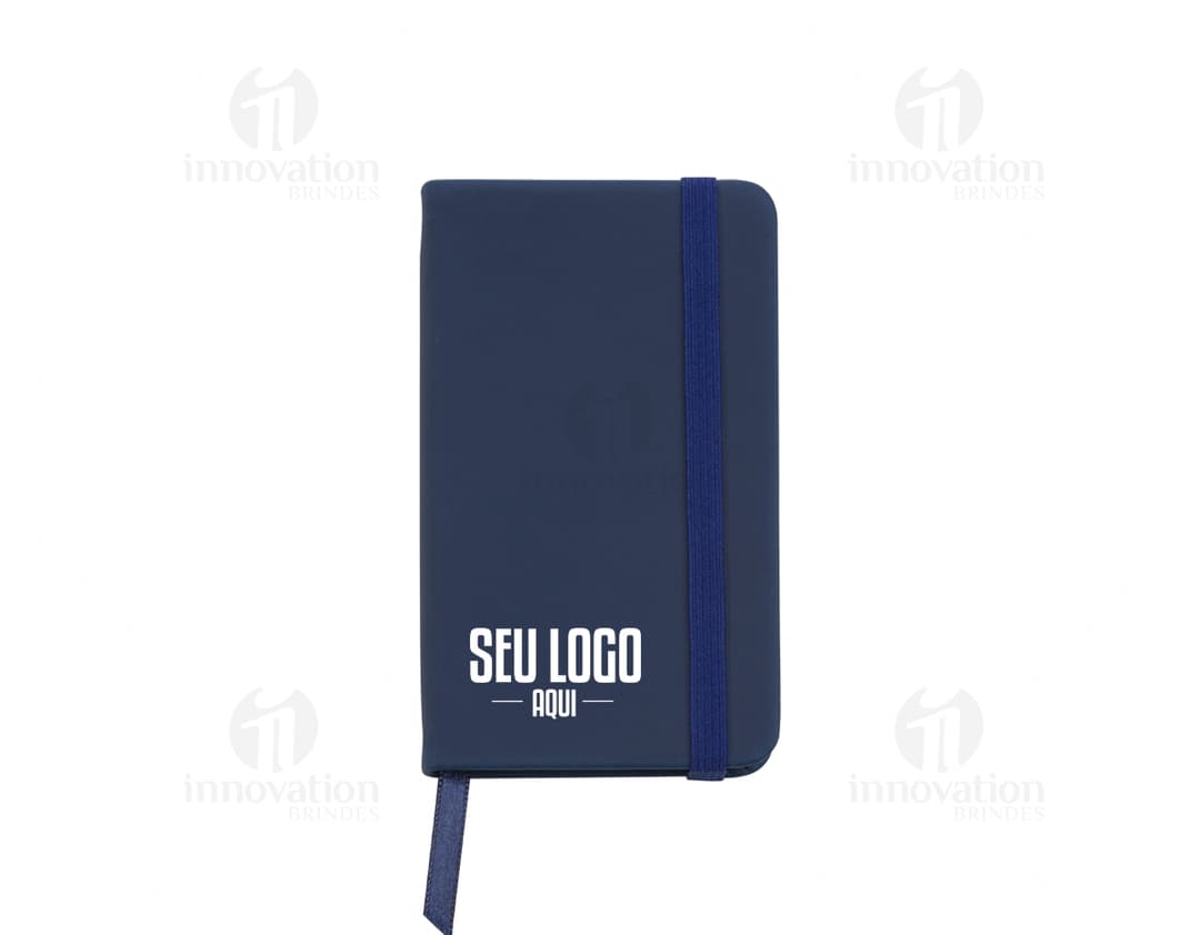 Caderneta emborrachada de 13,1x8,1 cm.