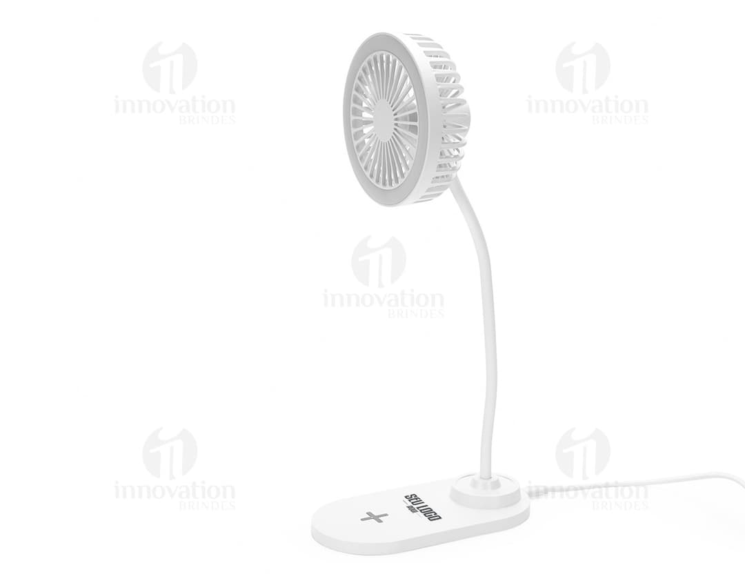 Ventilador com Led e Carregador por Indução.