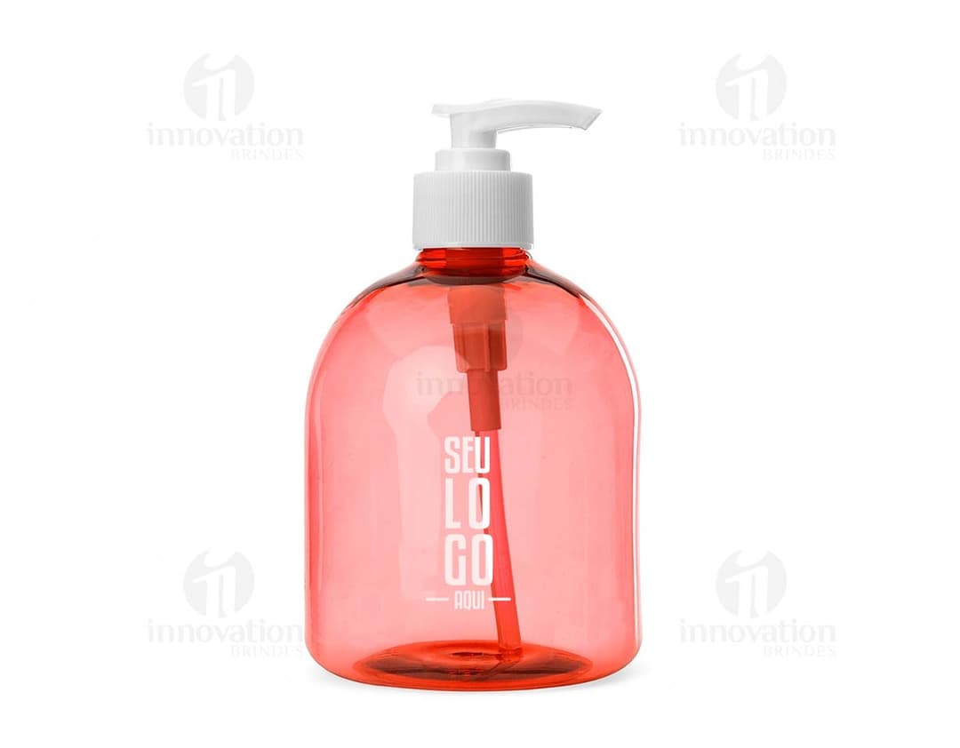 Frasco plástico transparente de 480ml.