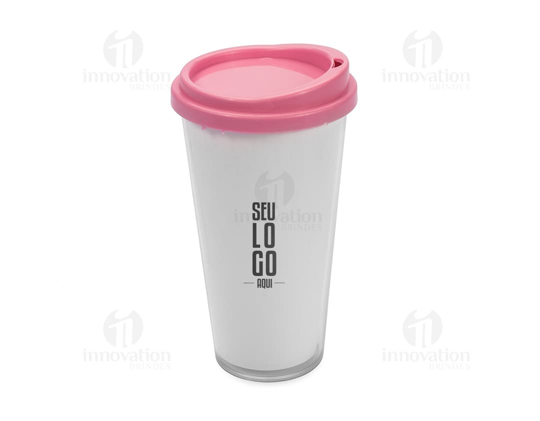 Copo plástico duplo de 400ml.
