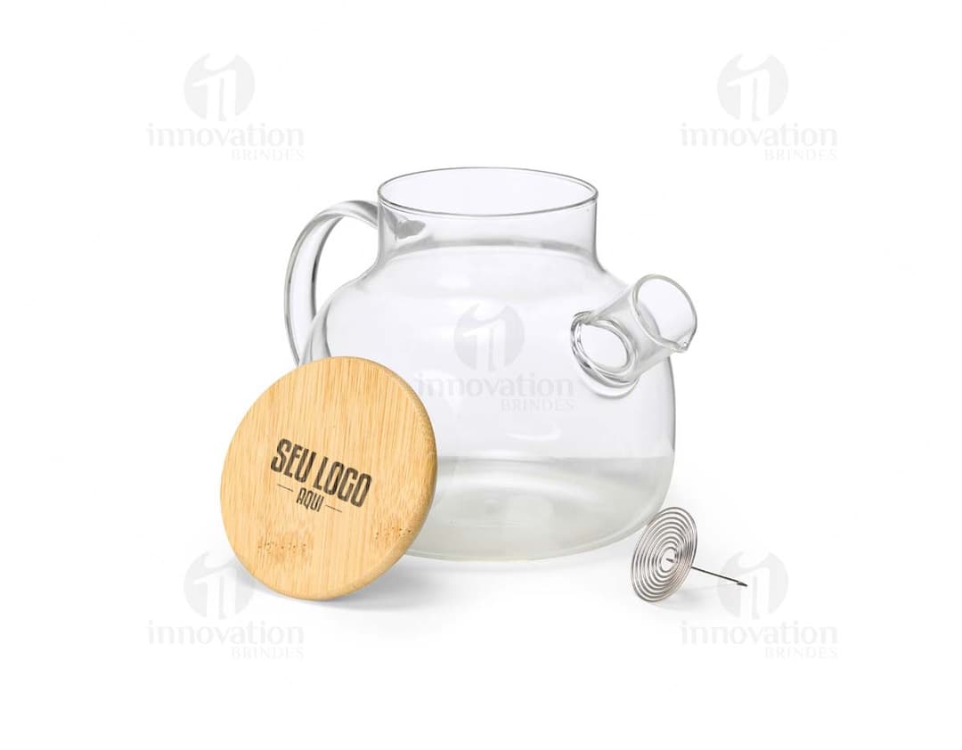 Chaleira de vidro com capacidade para 1 litro, ideal para preparar chá ou café. Fabricada com material transparente e brilhante, perfeita para adicionar um toque decorativo à sua cozinha. Ideal para uso em restaurantes ou em casa, proporcionando uma experiência aromática e saborosa.