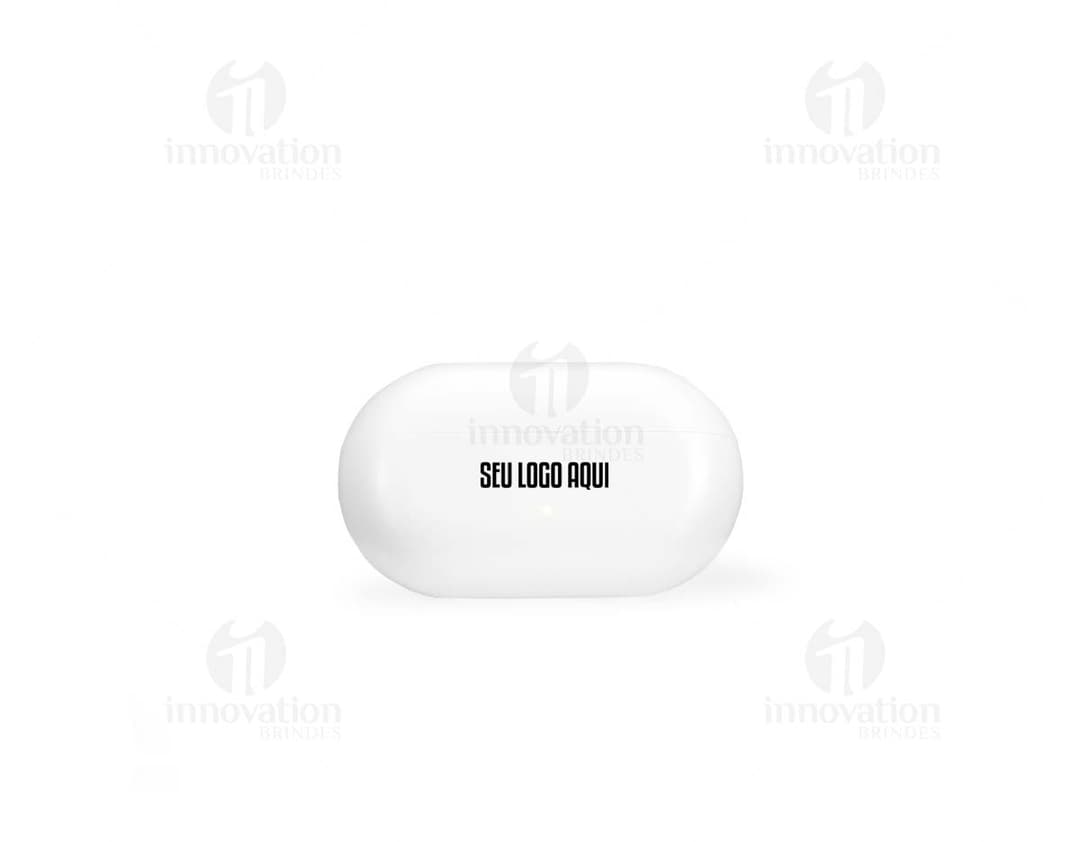 Fone de ouvido Bluetooth preto com almofadas acolchoadas e botões de controle de volume.