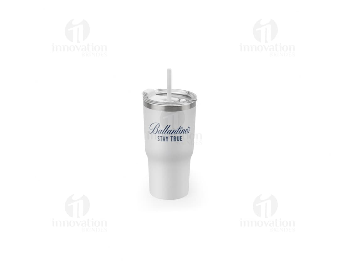 JOYNER M Copo de viagem compacto em aço inox 91 reciclado com parede dupla isolada a vácuo e acabamento mate 600 mL