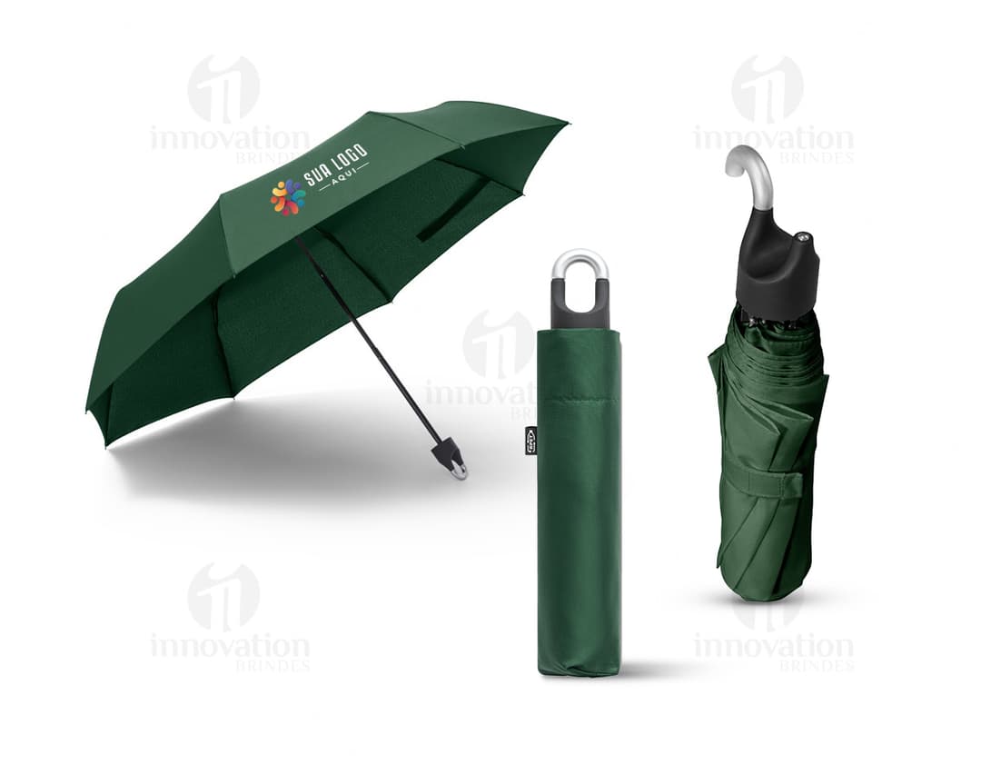 ARON Guardachuva dobrável de 21 em poliéster 100 reciclado pongee 190T