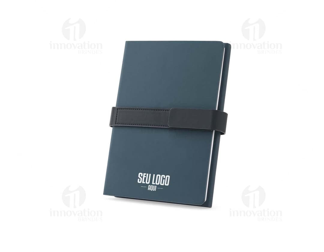 HILST Caderno A5 com capa dura em PU 50 reciclado estruturado em duas partes a primeira tem 128 páginas pautadas e a segunda 128 páginas lisas