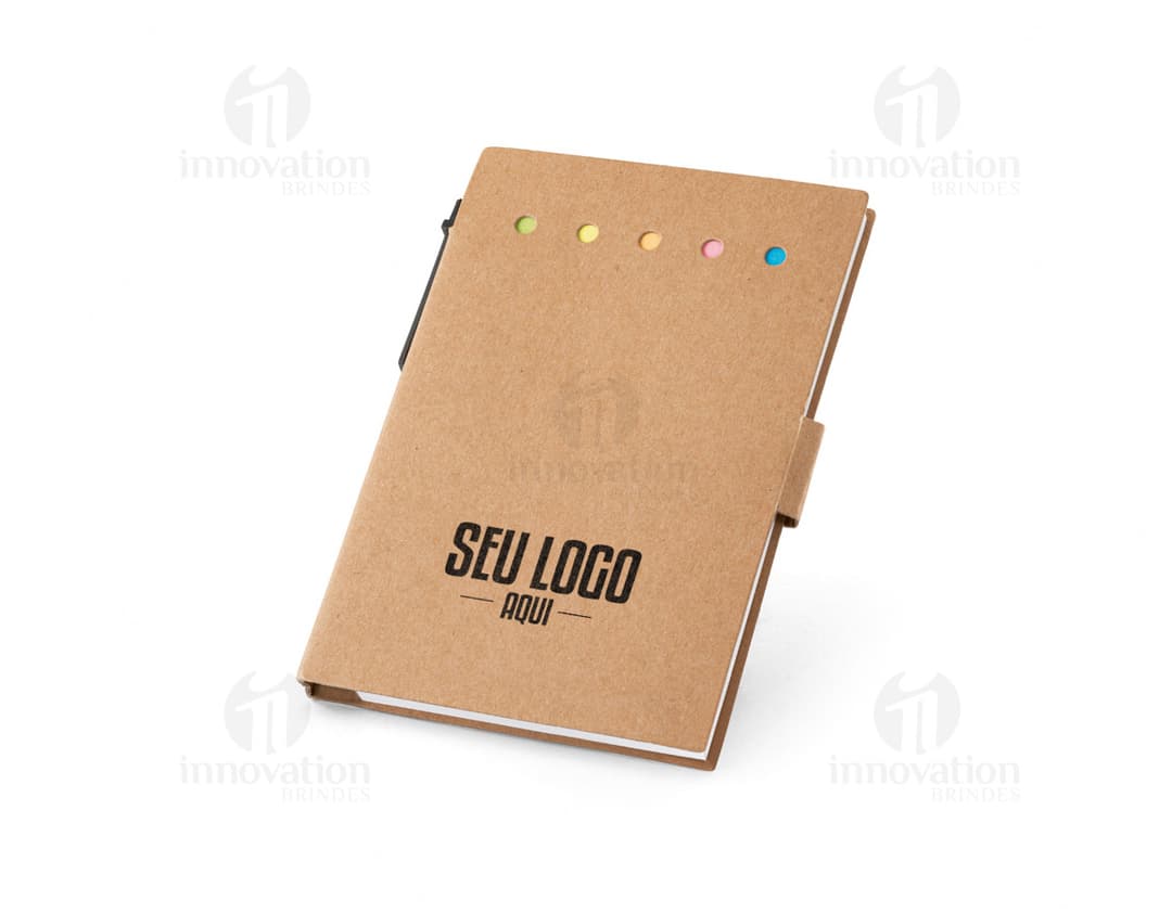 GULLAR 6 blocos adesivados com 25 folhas cada e capa em papel kraft reciclado