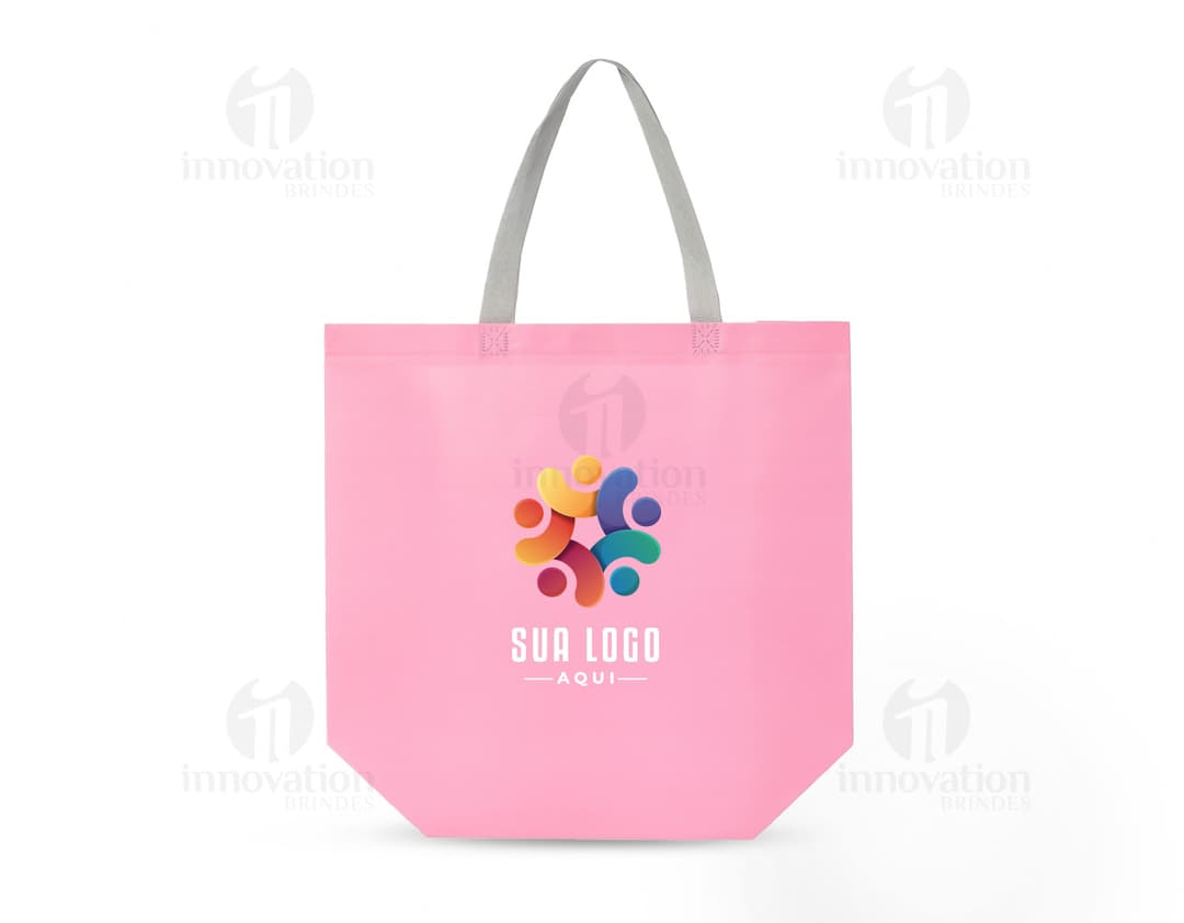 SACOLA EM TECIDO LAMINADO C ALÇA