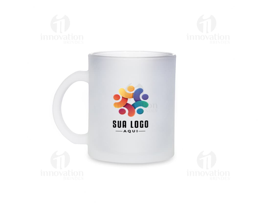 CANECA DE VIDRO FOSCA