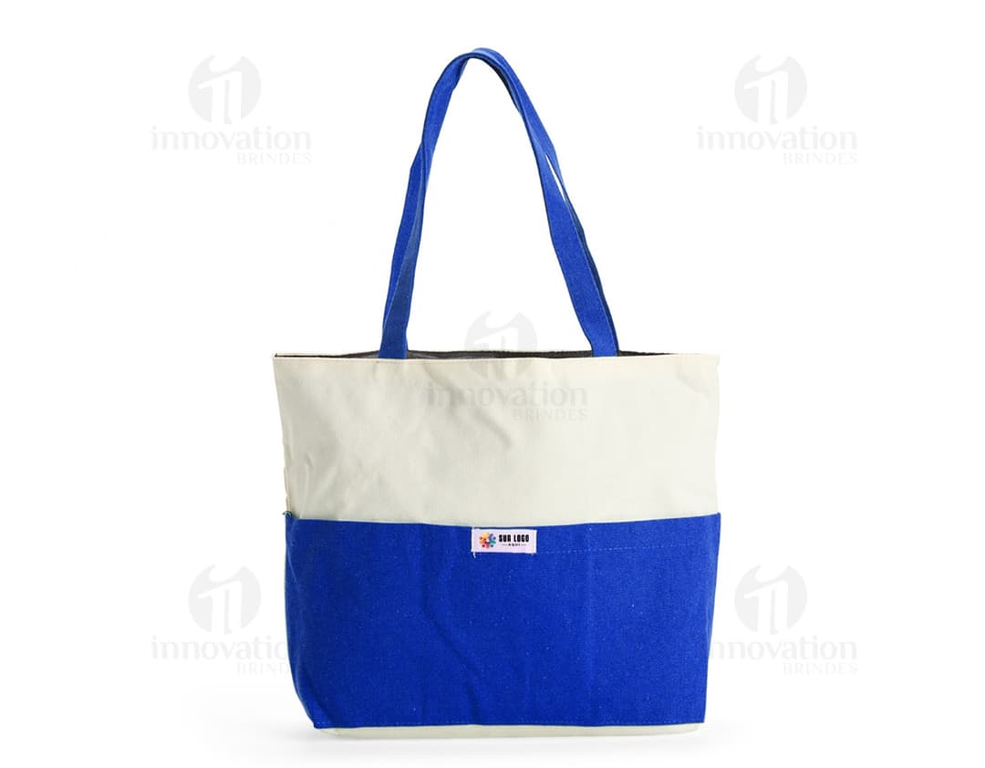 Sacola de Lona marrom e rosa, com zíper e alça de couro. Design moderno e elegante, ideal para compras e presente. Textura de cowhide e acabamento brilhante, com fecho de fivela. Ideal para mulheres que buscam estilo e praticidade no dia a dia.