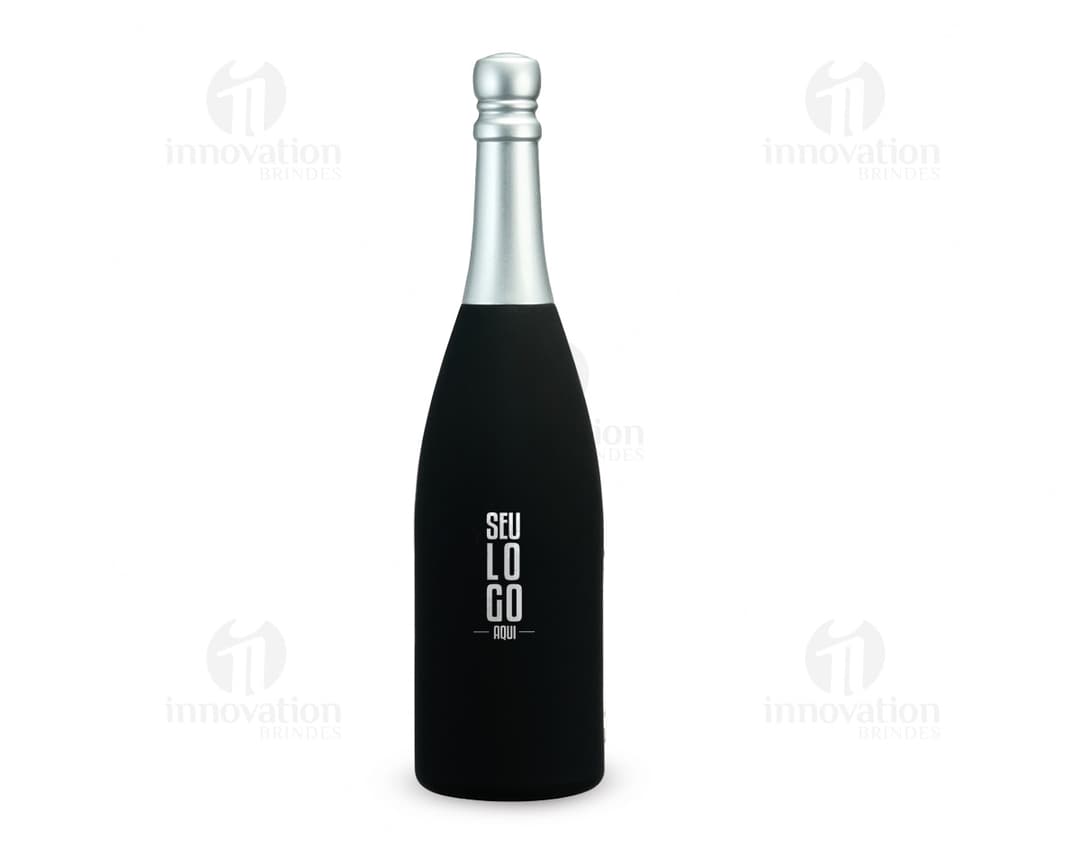 Kit vinho 5 peças contendo garrafa de champagne, taça de vinho, rolha, saca-rolhas e cápsula. Ideal para celebrações e festas, com design elegante e de luxo. Ótimo para bares, restaurantes e eventos especiais.