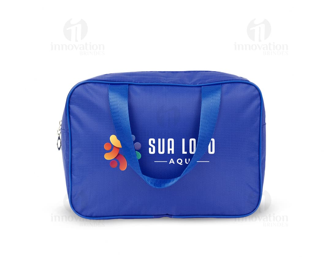 Foto de um Nécessaire em Poliéster preto, um dispositivo de apoio de assento vazio em forma de coração, com design moderno e confortável. Com detalhes de ícone de clique e símbolo de amor, ideal para uso de negócios ou presentes de dia dos namorados.