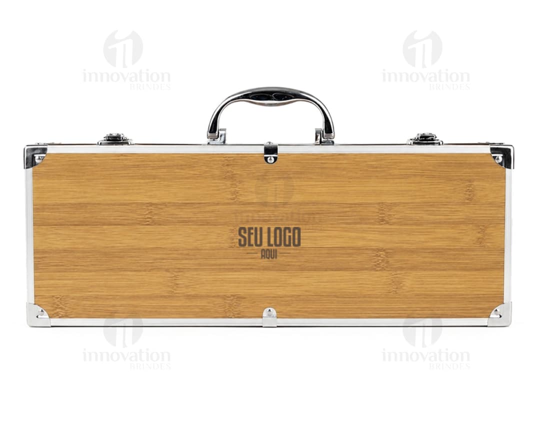 KIT CHURRASCO C 5 PEÇAS NA MALETA