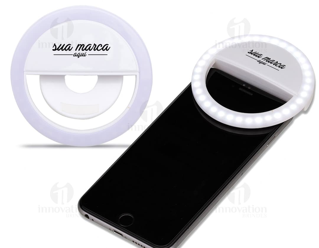 Anel de iluminação para selfie, perfeito para garantir fotos incríveis! Tecnologia moderna, design portátil e sem fio. Equipamento de alta qualidade para iluminar seu rosto e deixar suas selfies ainda mais brilhantes. Sucesso garantido para o seu negócio. Compre já!
