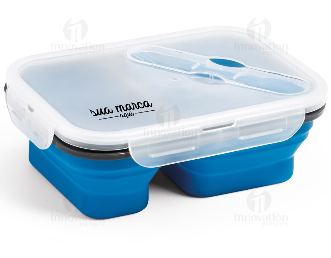 Marmita de Silicone - Prática e sustentável, essa marmita de silicone é perfeita para armazenar suas refeições de forma saudável e organizada. Feita de material resistente e fácil de limpar, é ideal para levar para o trabalho, academia ou viagens. Garanta já a sua!