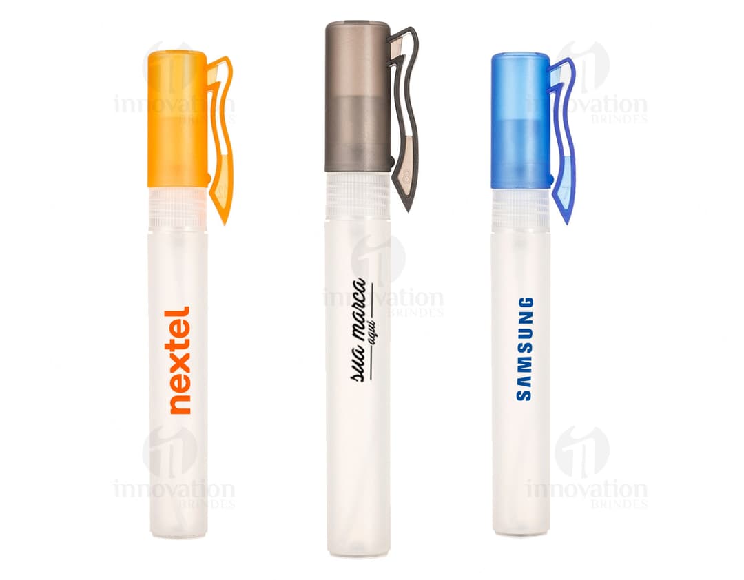 Spray Higienizador 9ml para cuidados de higiene pessoal. Ideal para levar na bolsa, mantendo suas mãos limpas e protegidas. Garanta já o seu!