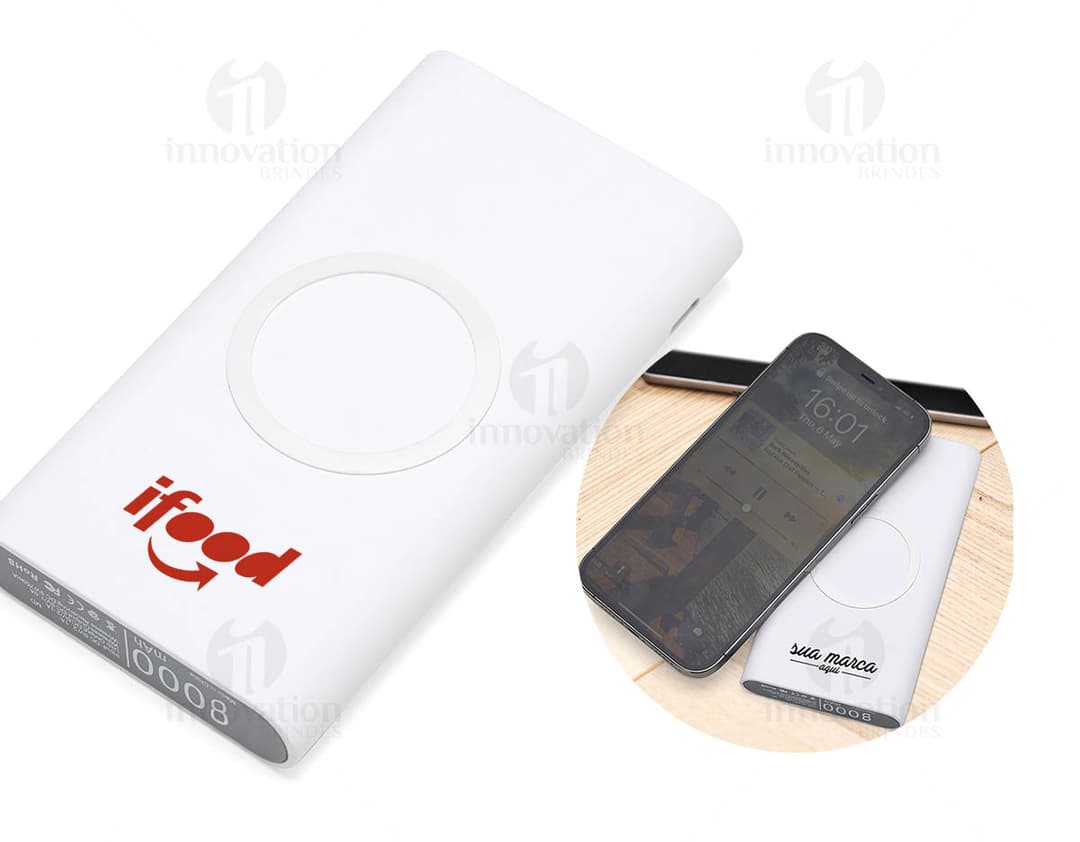 Carregador portátil por indução mantém seus dispositivos carregados em movimento. Ideal para quem está sempre em trânsito. Nunca mais fique sem bateria! tecnologia de ponta para sua praticidade. Nunca mais deixe seus eletrônicos te deixarem na mão. Confira já!